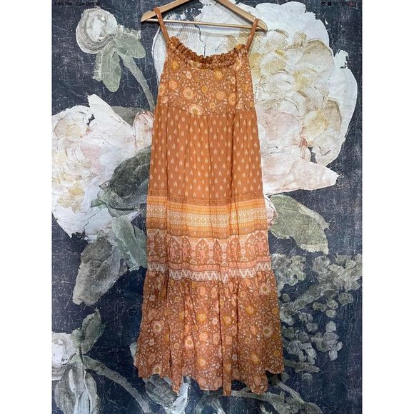 New Spell & The Gypsy Collective UTOPIA STRAPPY SUNDRESS - CINNAMON Size XS - Picture 8 of 8